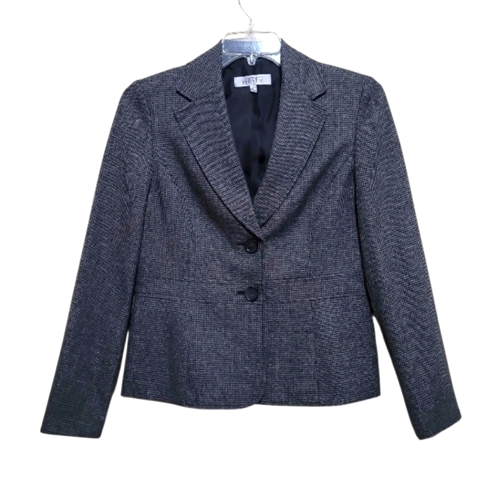 Kasper Women Gray Blazer Jacket Size 8